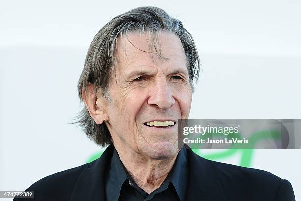 Actor Leonard Nimoy attends the premiere of "Star Trek Into Darkness" at Dolby Theatre on May 14, 2013 in Hollywood, California.