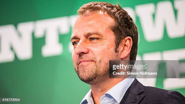 Hansi Flick attends the DFB Ehrenrunde Kick-Off event on May 26, 2015 in Frankfurt am Main, Germany.