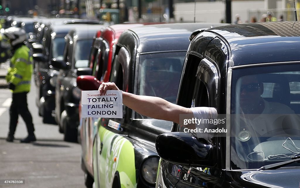 London's Black Cabs Protest Against Transport For London