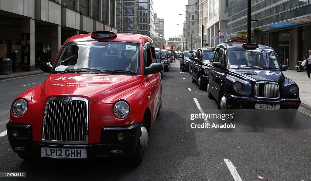 London's Black Cabs Protest Against Transport For London