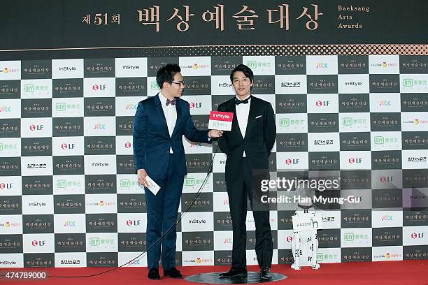 South Korean actor Kim Rae-Won attends the 51th Baeksang Arts Awards on May 26, 2015 in Seoul, South Korea.