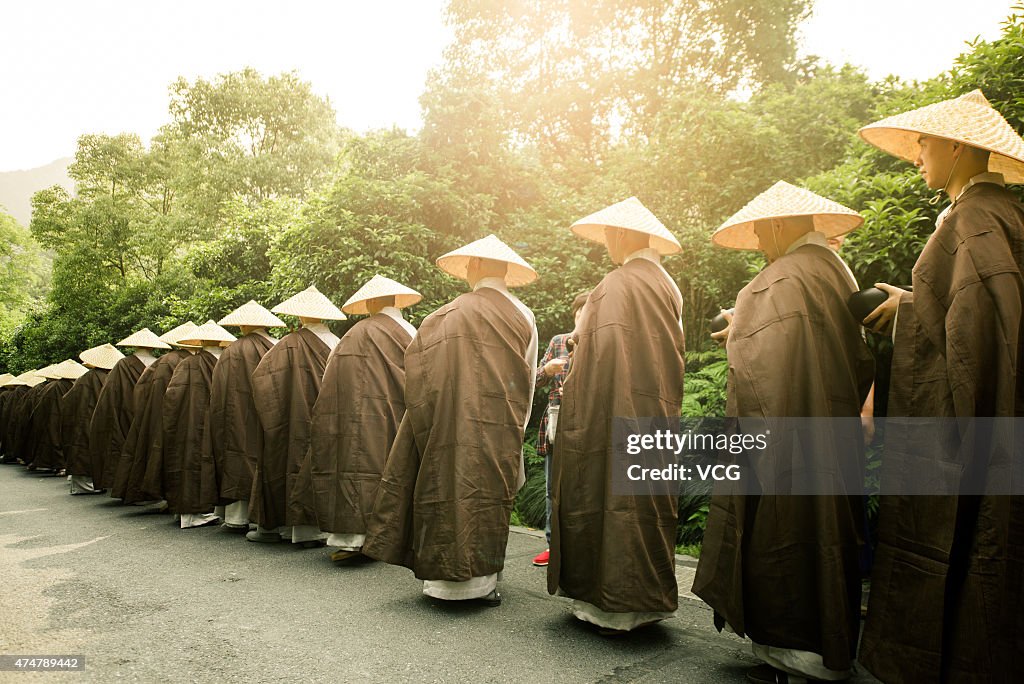 Hangzhou's Lingyin Temple Celebrates The Birth Of Sakyamuni