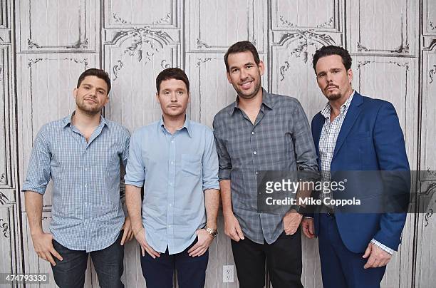 Actors Jerry Ferrara, Kevin Connolly, writer Doug Ellin, and actor Kevin Dillon attend AOL BUILD Speaker Series: The Cast Of Film "Entourage" at AOL...
