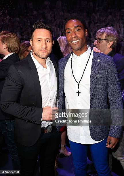Anthony Costa and Simon Webbe at the inaugural Facebook Football Awards on May 26, 2015 in London, England.