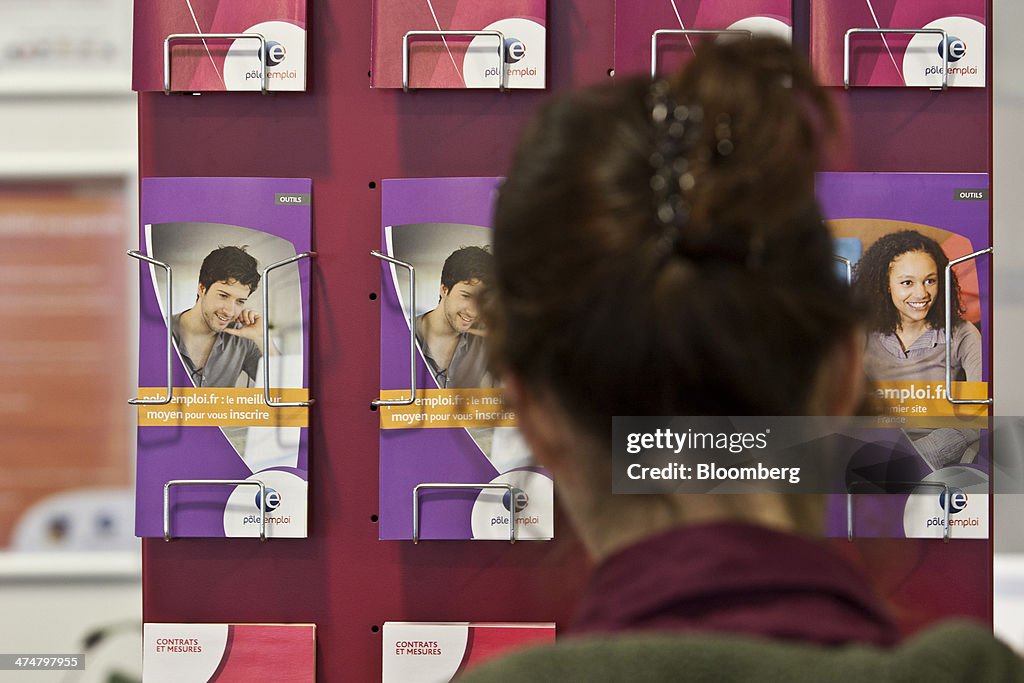 Inside A Pole Emploi Job Center As French Unemployment At 16-Year High