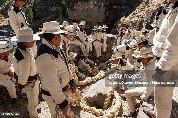 Inca Ropes Inca Rope Bridge Photos and Premium High Res Pictures - Getty Images