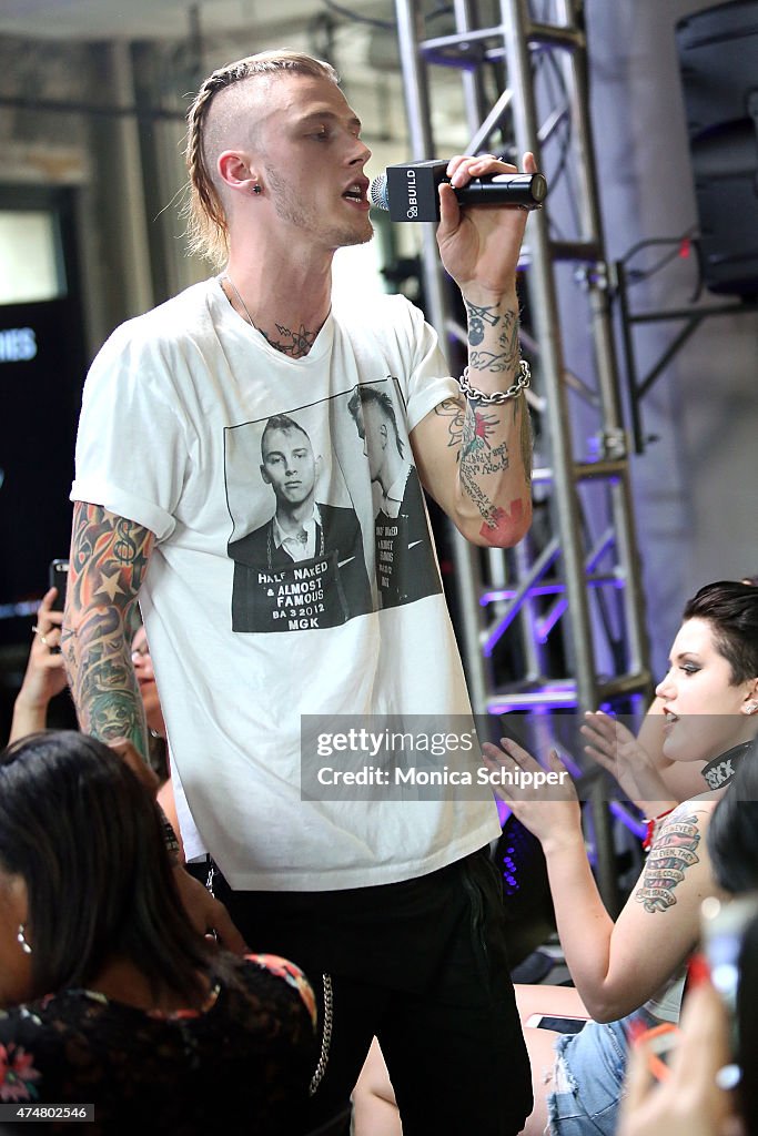 Machine Gun Kelly Visits AOL Build