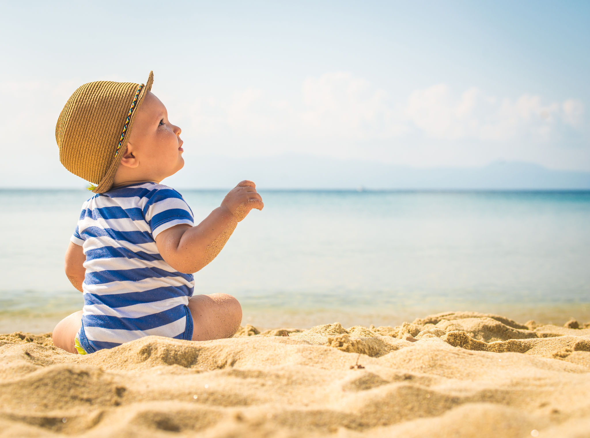 baby in summer