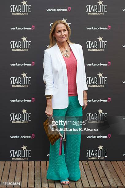 Fiona Ferrer attends the "Pure Starlite" party presentation at the Hotel Puro on May 26, 2015 in Madrid, Spain.
