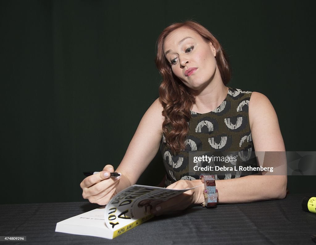 Mamrie Hart Signs Copies Of Her Book "You Deserve A Drink: Boozy Misadventures And Tales Of Debauchery"