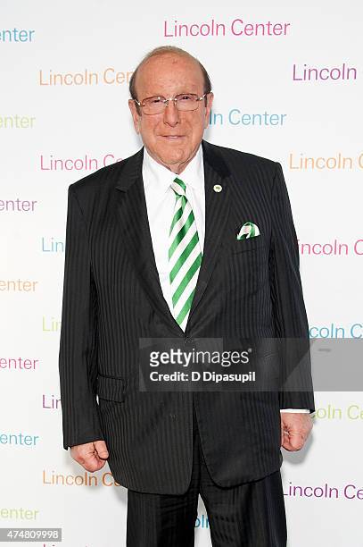 Clive Davis attends the American Songbook Gala 2015 at Alice Tully Hall at Lincoln Center on May 26, 2015 in New York City.