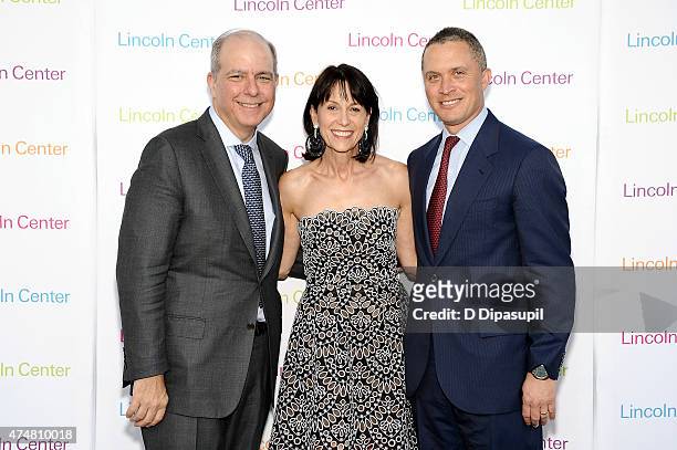 Lincoln Center for the Performing Arts president Jed Bernstein, Lincoln Center for the Performing Arts chair Katherine Farley, and Harold Ford, Jr....