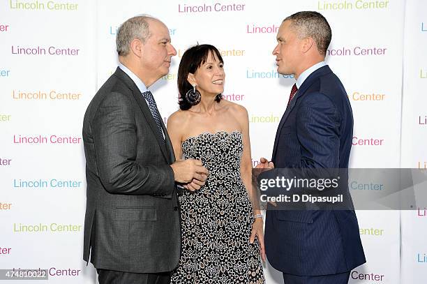 Lincoln Center for the Performing Arts president Jed Bernstein, Lincoln Center for the Performing Arts chair Katherine Farley, and Harold Ford, Jr....