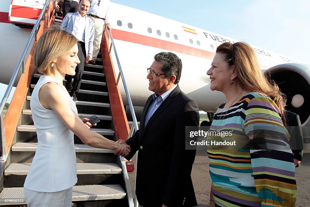 Queen Letizia of Spain Visits El Salvador