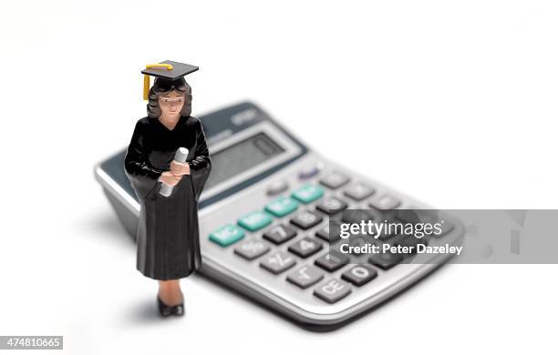 female studen - price calculator stockfoto's en -beelden