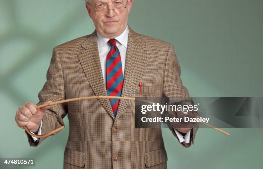 Teacher and cane Teacher and cane