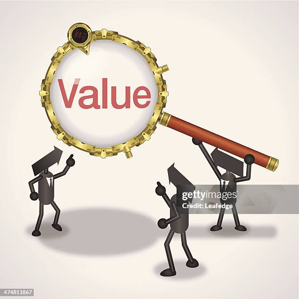 value - make a plan stock illustrations