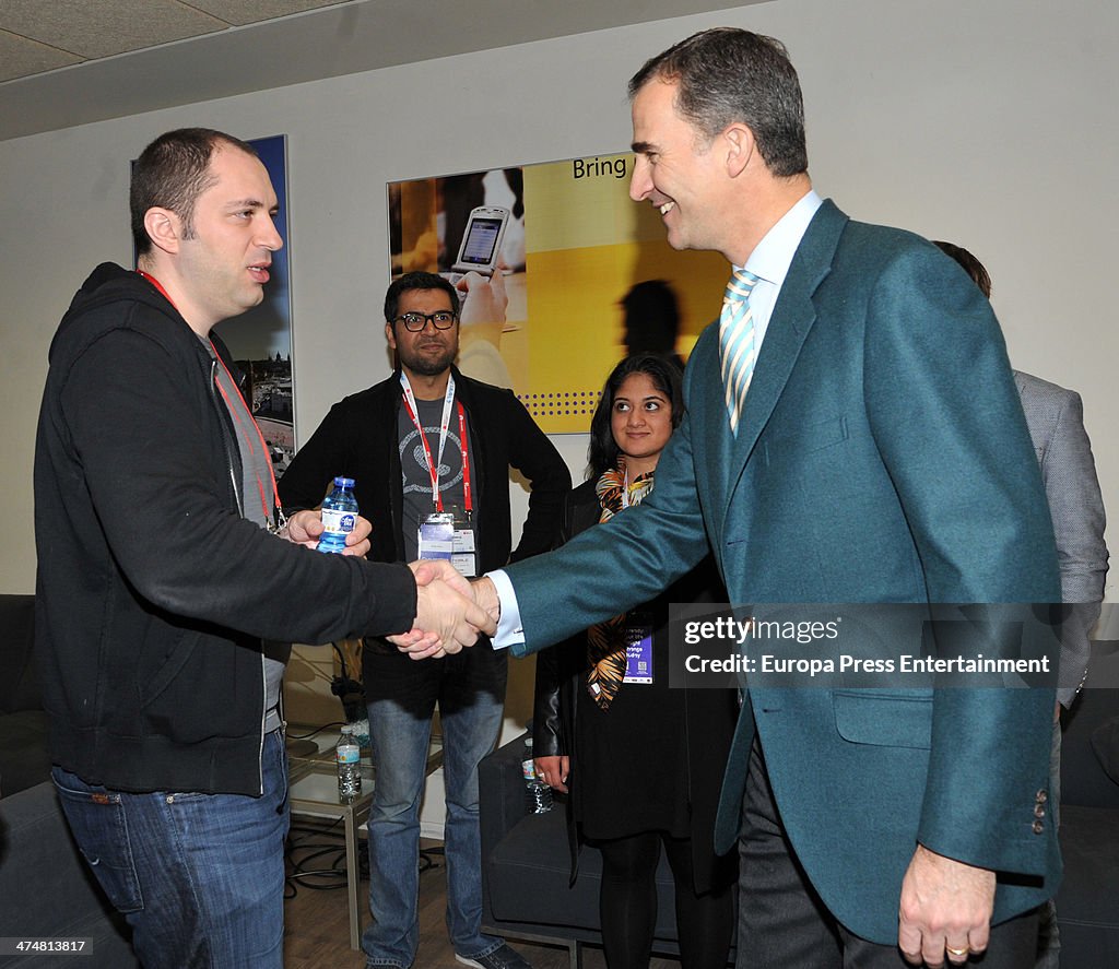 Prince Felipe of Spain Meets Whatsapp Founder Jan Koum And His Wife