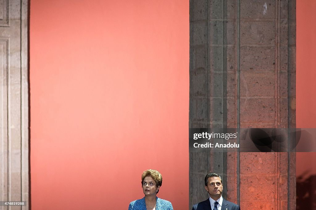 President of Brazil Dilma Rousseff visits Mexico