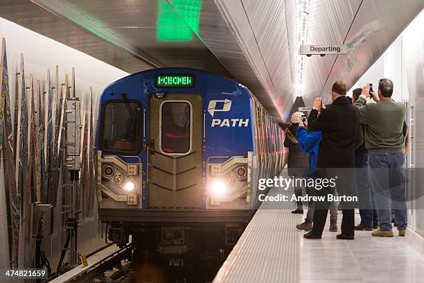 First Path Train 14 Port Authority Opens New Nj Path Train Platform At World Trade ...