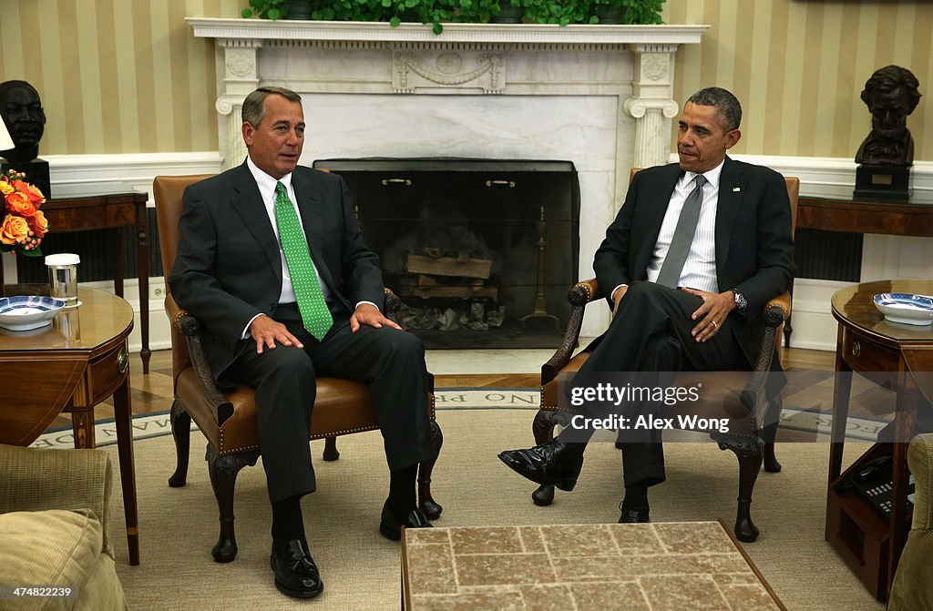 John Boehner Meets With Obama At The White House