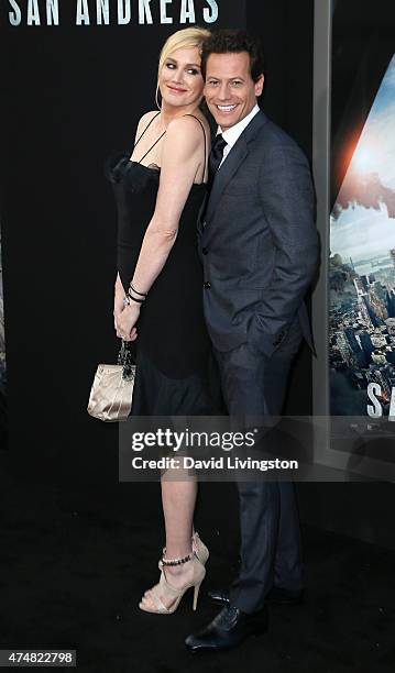 Actress Alice Evans and husband actor Ioan Gruffudd attend the premiere of Warner Bros. Pictures' "San Andreas" at the TCL Chinese Theatre on May 26,...