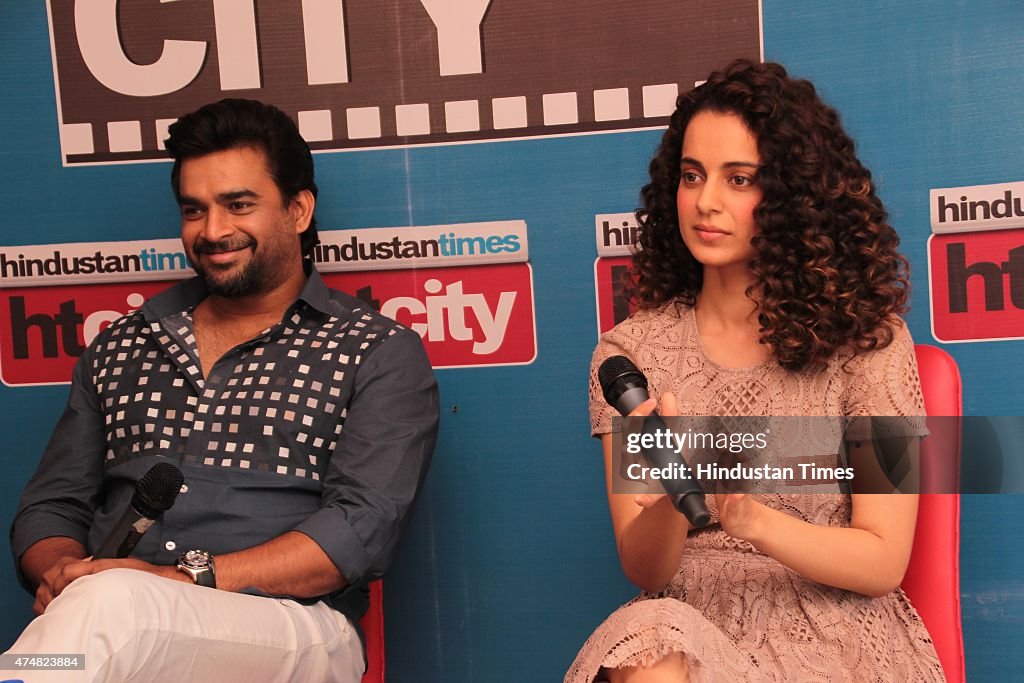Starcast Of Bollywood Movie Tanu Weds Manu Returns At HT House For Promotion