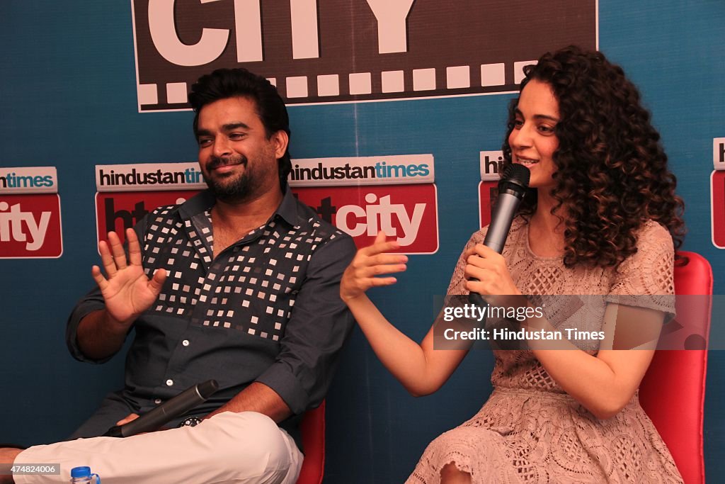 Starcast Of Bollywood Movie Tanu Weds Manu Returns At HT House For Promotion