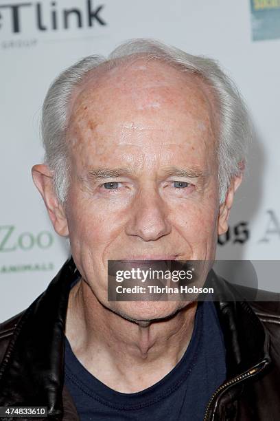 Mike Farrell attends the premiere of 'Illicit Ivory', hosted by Tippi Hedren, at Los Angeles Zoo on May 26, 2015 in Los Angeles, California.