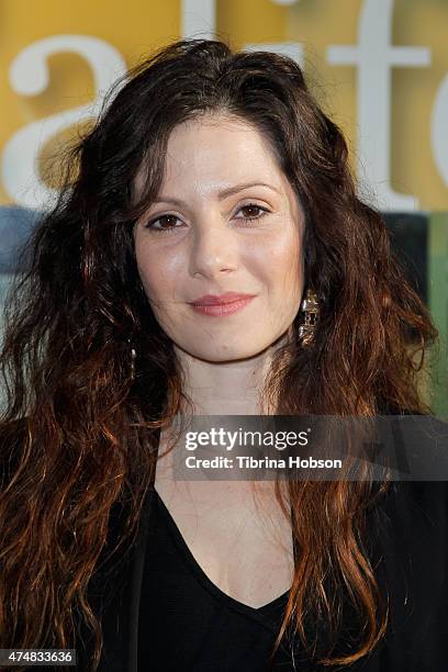 Aleksa Palladino attends the premiere of 'Illicit Ivory', hosted by Tippi Hedren, at Los Angeles Zoo on May 26, 2015 in Los Angeles, California.