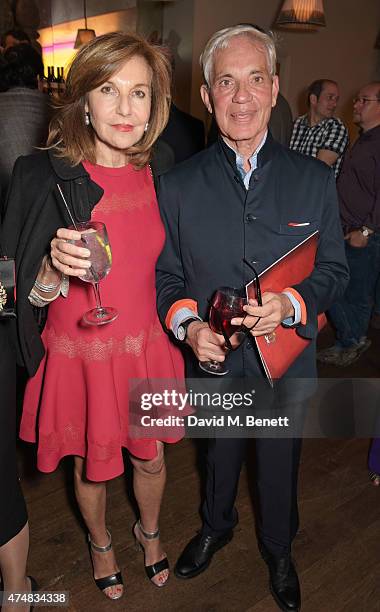 Joyce Reuben and Simon Reuben attend an after party celebrating the VIP Gala Preview of "The Elephant Man" at The Haymarket Hotel on May 26, 2015 in...