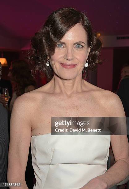 Elizabeth McGovern attends an after party celebrating the VIP Gala Preview of "The Elephant Man" at The Haymarket Hotel on May 26, 2015 in London,...