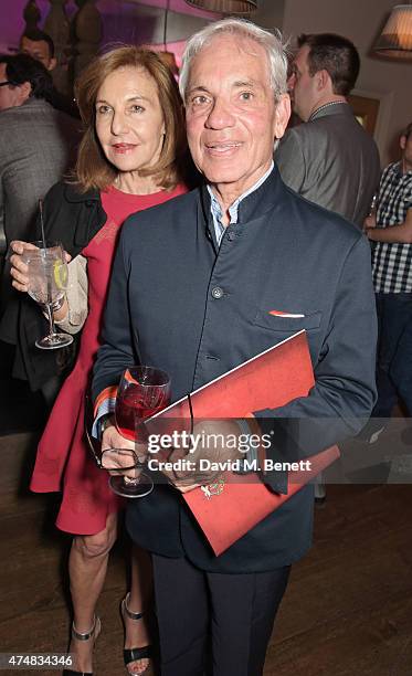 Joyce Reuben and Simon Reuben attend an after party celebrating the VIP Gala Preview of "The Elephant Man" at The Haymarket Hotel on May 26, 2015 in...