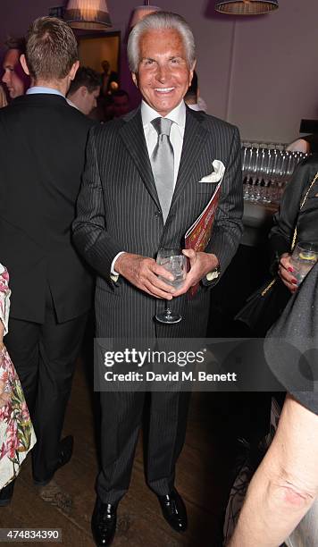 George Hamilton attends an after party celebrating the VIP Gala Preview of "The Elephant Man" at The Haymarket Hotel on May 26, 2015 in London,...