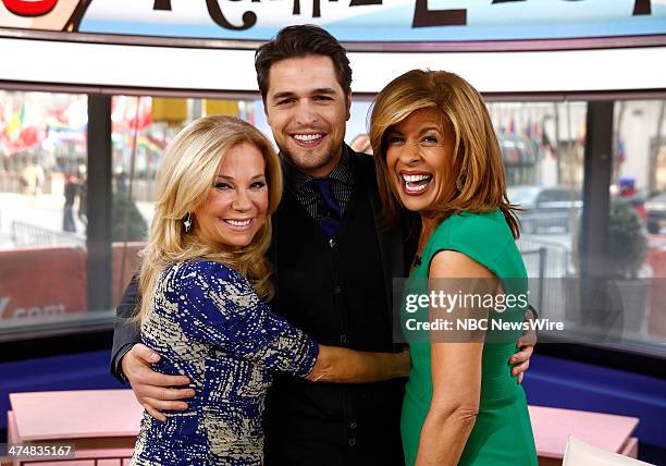 Kathie Lee Gifford, Diogo Morgado and Hoda Kotb appear on NBC News' "Today" show --