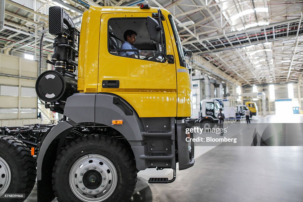 Truck And Bus Production At Daimler AG Plant As Automaker Inaugurates Bus Plant