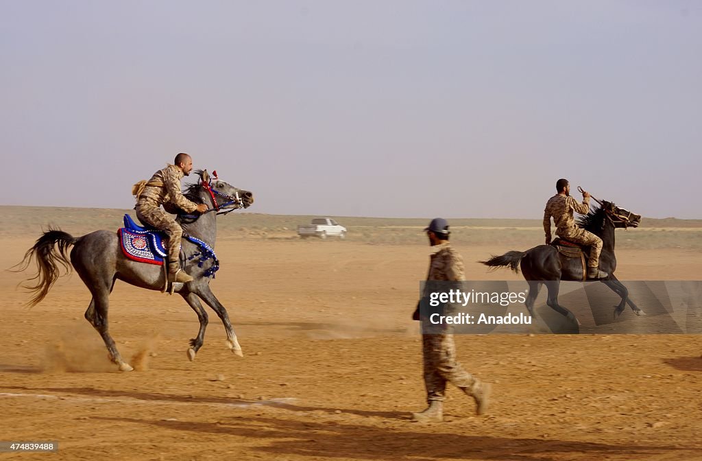 Armed Syrian opponents' training in Daraa