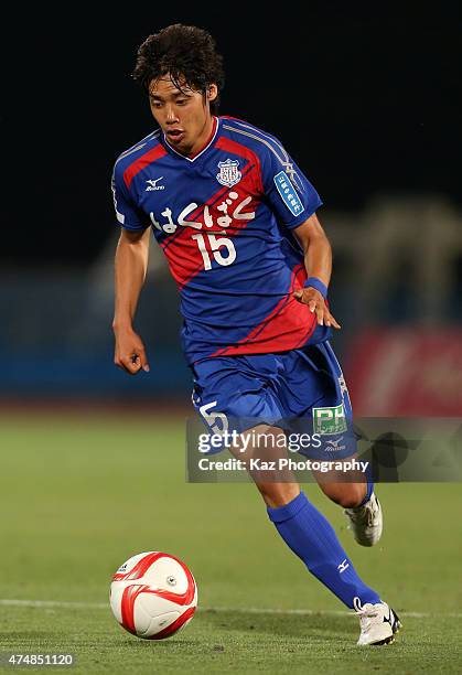 Junya Ito of ventforet Kofu in action during the J.League Yamazaki Nabisco Cup match between Ventforet Kofu and Sagan Tosu at Yamanashi Chuo Bank...