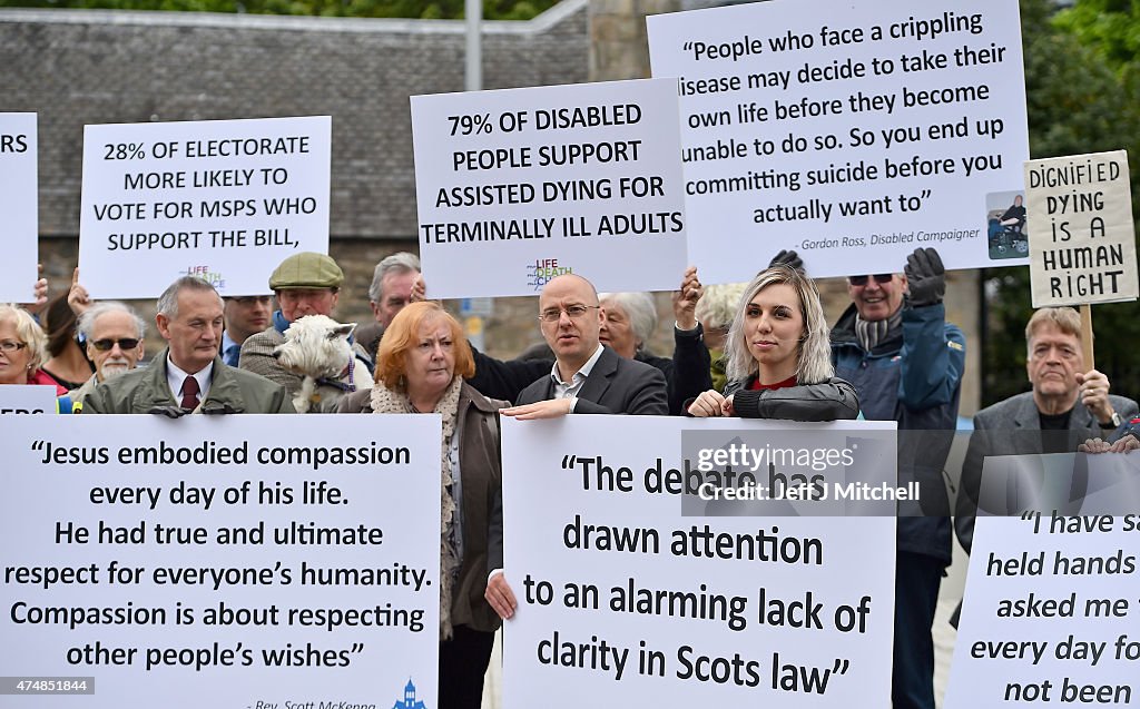 Assisted Suicide Bill Supporters Gather Ahead Of Scottish Debate