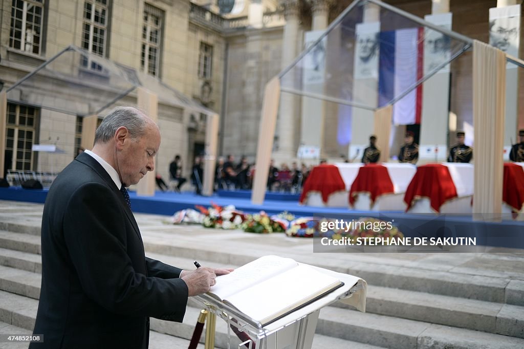 FRANCE-HISTORY-CEREMONY-PANTHEON-WWII-RESISTANCE