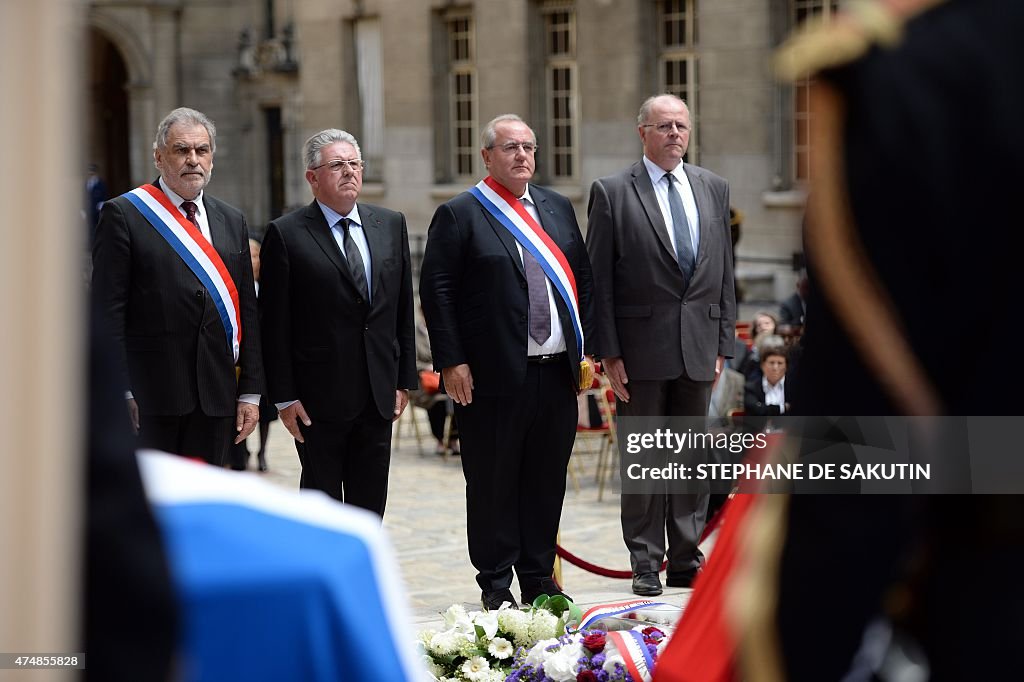FRANCE-HISTORY-CEREMONY-PANTHEON-WWII-RESISTANCE