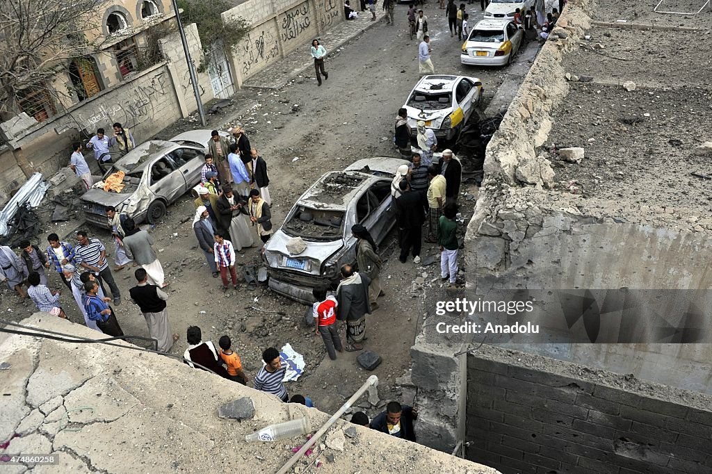 Saudi-led coalition hits Houthi convoy in Sana'a