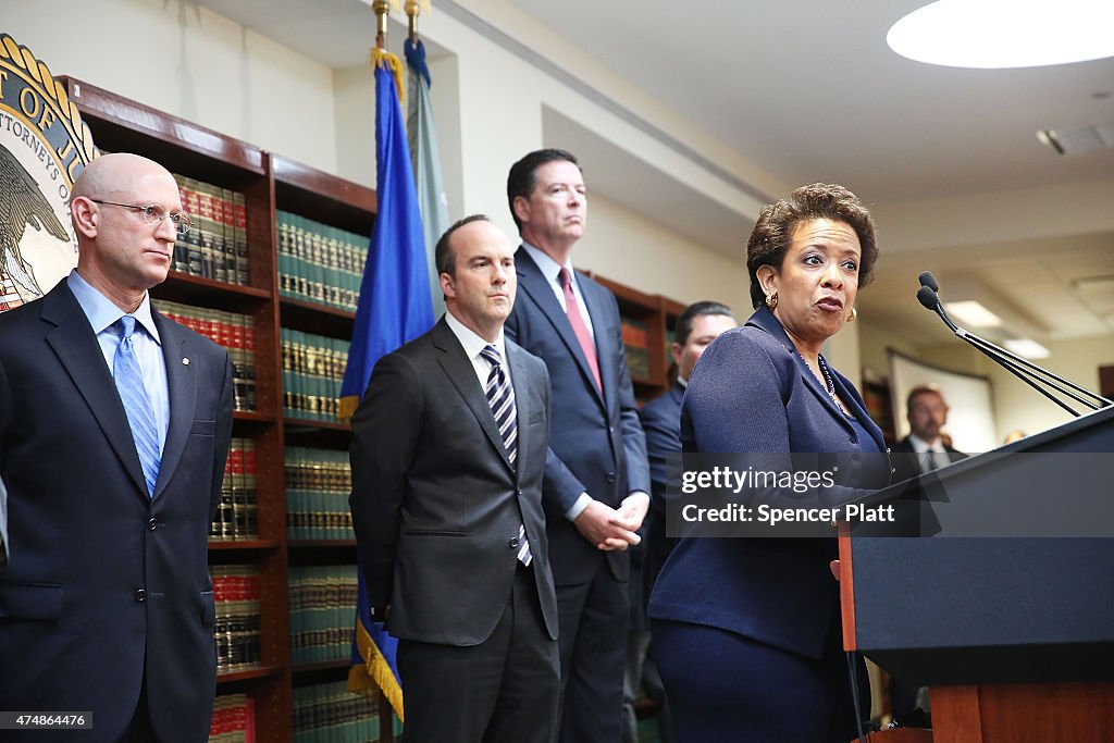 Attorney General Lynch And FBI Director Comey Announce Indictment Of FIFA Officials