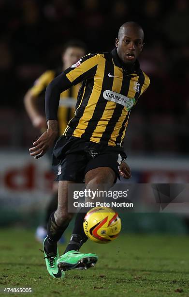 Anthony Straker of Southend United in action during the Sky Bet League Two match between Northampton Town and Southend United at Sixfields Stadium on...