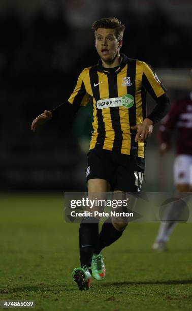 Kevan Hurst of Southend United in action during the Sky Bet League Two match between Northampton Town and Southend United at Sixfields Stadium on...