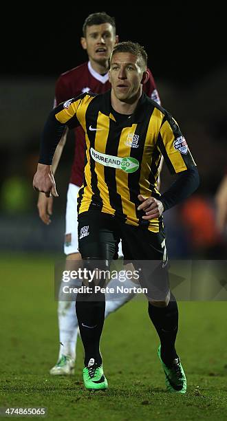 Freddy Eastwood of Southend United in action during the Sky Bet League Two match between Northampton Town and Southend United at Sixfields Stadium on...