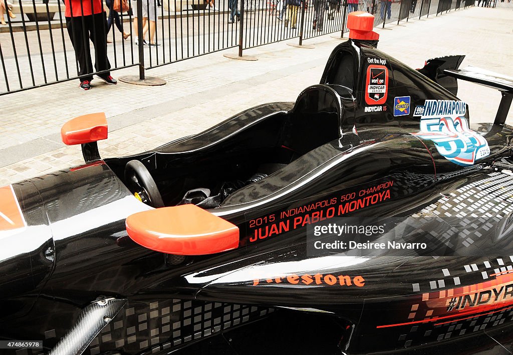 2015 Indianapolis 500 Winner Juan Pablo Montoya Rings In NYSE Opening Bell