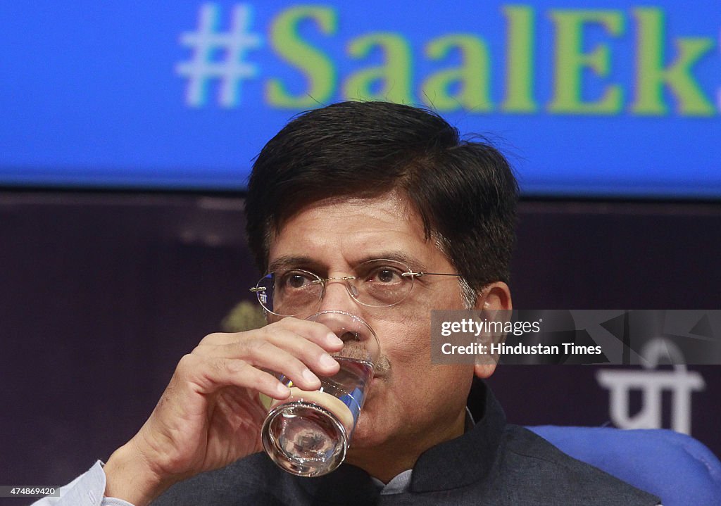 Coal and Power Minister Piyush Goyal Address Press Conference On One Year Of NDA Government