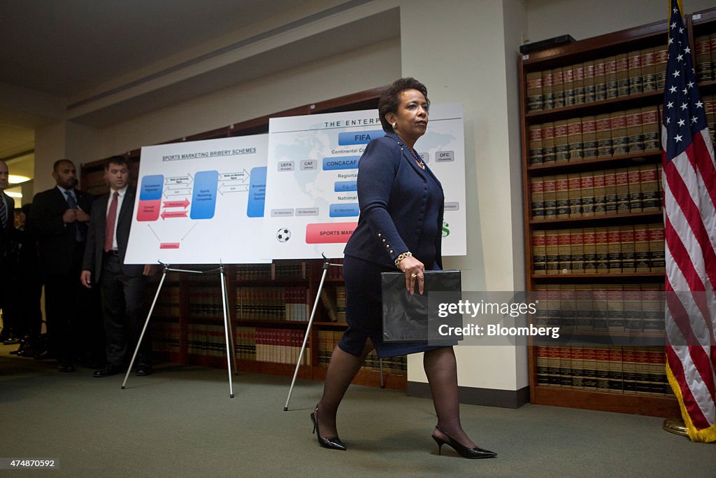 U.S. Attorney General Loretta Lynch News Conference On FIFA Corruption Charges