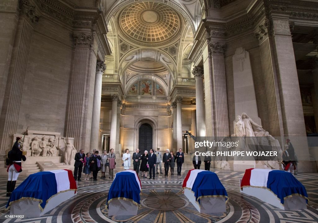 FRANCE-HISTORY-CEREMONY-PANTHEON-WWII-RESISTANCE